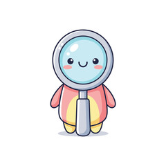Smiling cartoon astronaut in helmet. © Niken