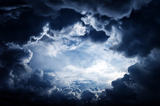 Hole in the Dramatic Clouds