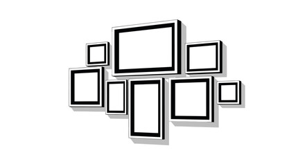 Collection of empty picture frames. © Naswi