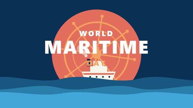 World Maritime Day Illustration: A Nautical Celebration of the Sea.