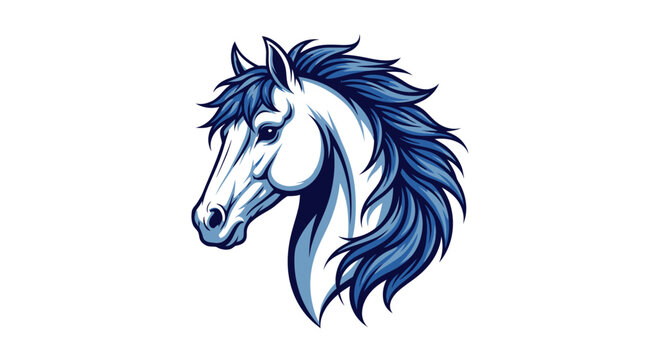 Illustration of a horse head.