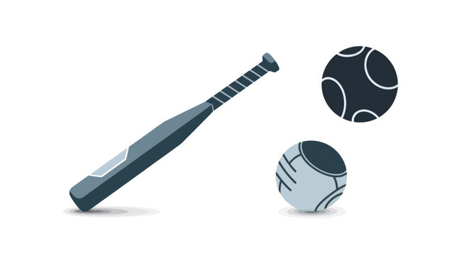 Baseball Bat and Protective Gear.