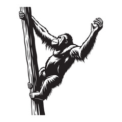 Majestic Orangutan Symbol illustration concept design set collection © MdImran