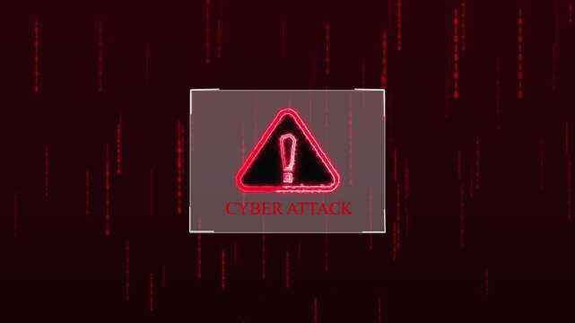 Warning sign with caution symbol in digital glitch background. Caution symbol shines in warning sign with digital glitch. Digital glitch background enhances warning sign.
