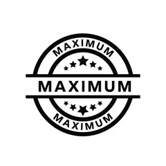 Fototapeta premium Illustration of vector maximum stamp seal emblem