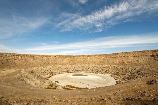 Meyil sinkhole lake in Konya. lake formed as a result of subsidence of the soil