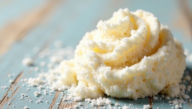 Fuzzy white sourdough starter with tiny bubbles and yeast activity , yeast, fermentation