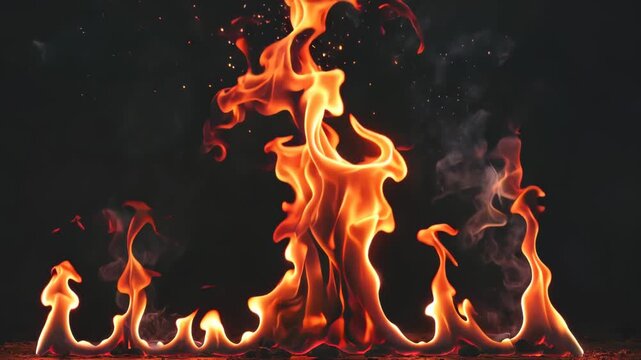 Burning Flame Material