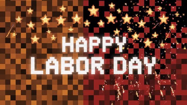 Happy Labor Day Celebration Fireworks.