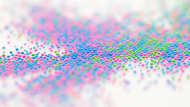 Colorful sugar sprinkles isolated on white background