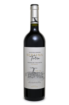 ST. PETERSBURG, RUSSIA - FEBRUARY 17, 2026: Bottle of Septima Tierra Valle de Uco 1310 msnm, Malbec, Argentina, 2023