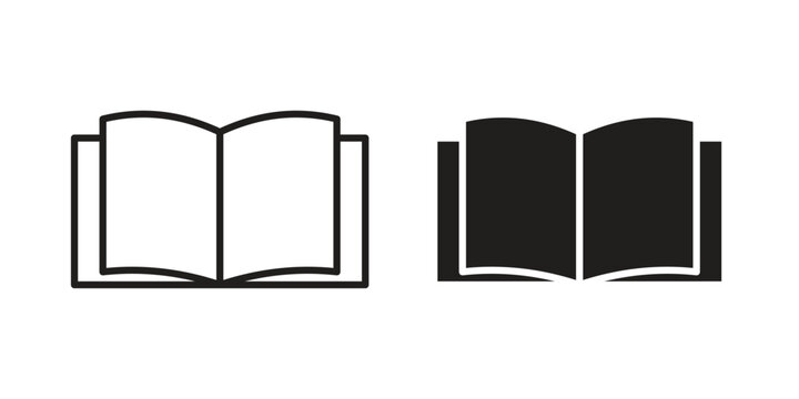 Book icons vector design template simple and clean
