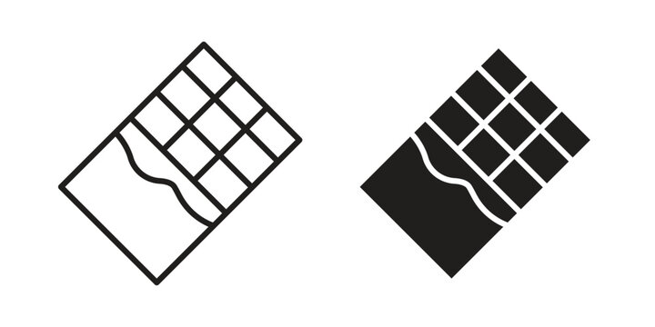 Chocolate icons vector design template simple and clean