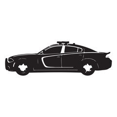 High Speed Police Car Symbol illustration concept design set collection © MdImran