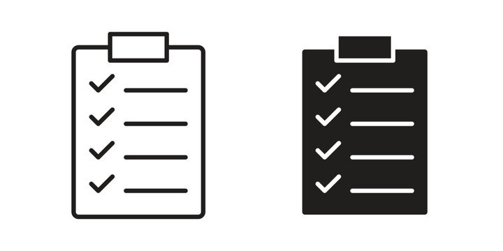 List icons vector design template simple and clean