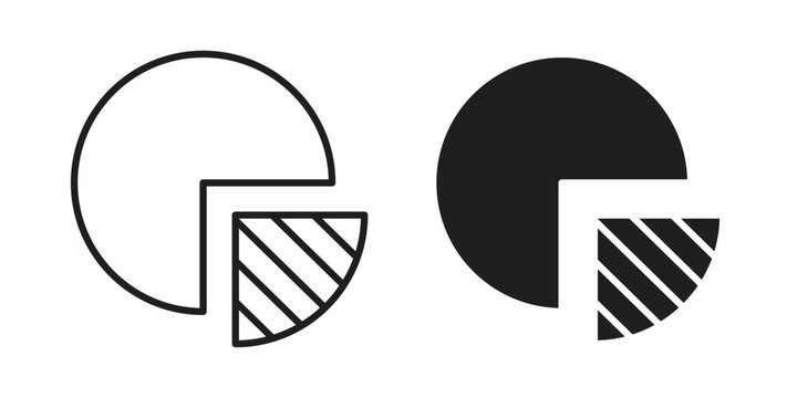 Market share icons vector design template simple and clean