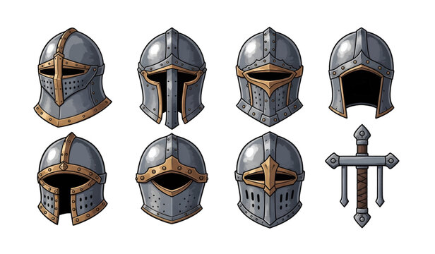 Types Of Knight Helmets