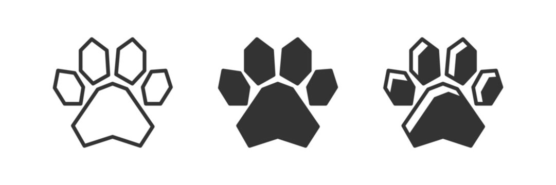 Paw animal foot symbols icon