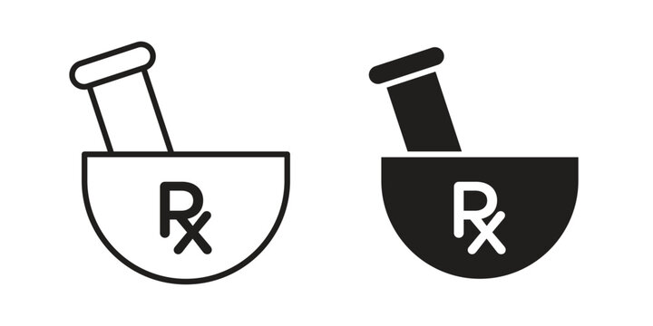 RX icons vector design template simple and clean