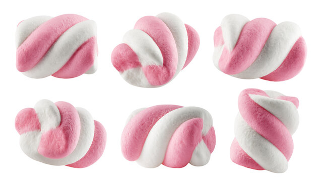 Marshmallow isolated, full depth of field