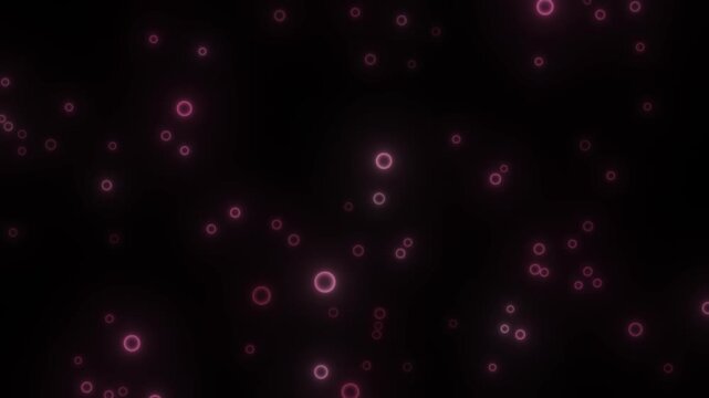 Animated particles bubbles rising up