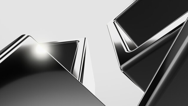 abstract metallic background. 3d wallpaper. backdrop