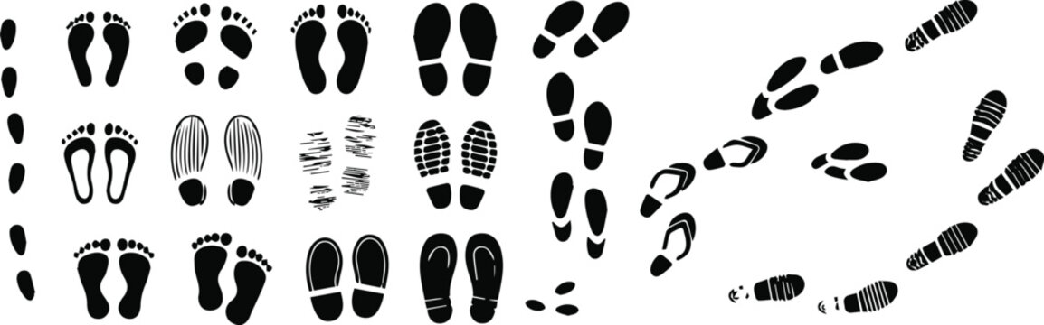 Sandal and flip flop prints