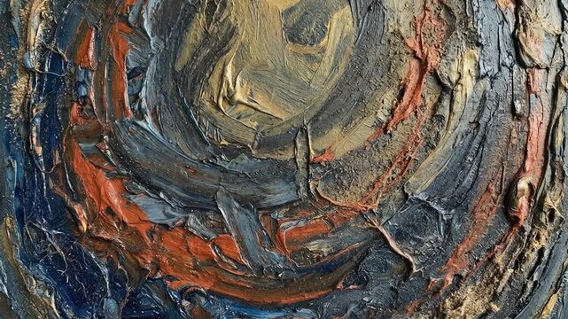 Purple powder explosion forming abstract vibrant pattern concept. Abstract textured oil painting with vibrant earth tones and swirling brush strokes for modern art lovers