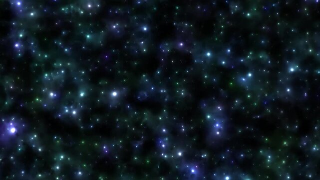 Abstract space animated background