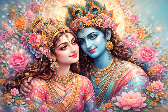 Radha Krishna hd wallpaper 