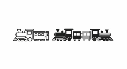 Simple Train Illustration Set © Motin