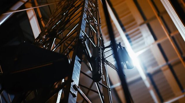 Antenna tower providing crucial telecommunication services and digital infrastructure, enabling worldwide connectivity and the exchange of information