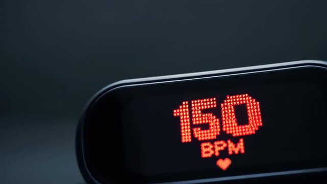Digital Heart Rate Monitor 150 BPM Display