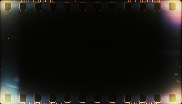 film strip texture with light leaks, abstract background