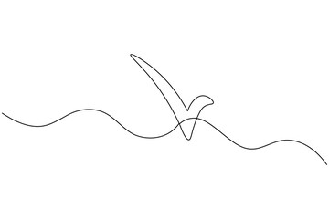 Obraz premium Check mark minimalist one line illustration of check mark icon 