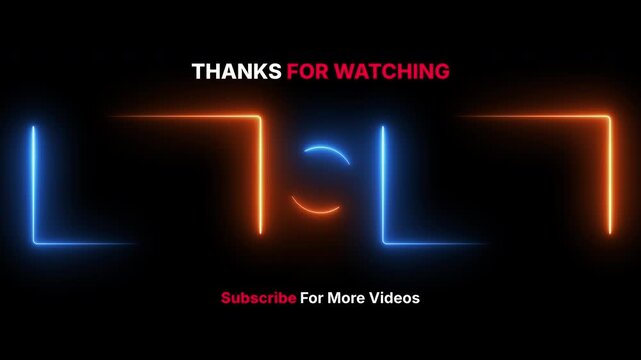 Youtube end screen template for video creators with subscribe and watch more options. Ideal for content creators looking to engage viewers.