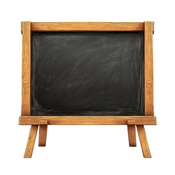Small Blackboard with Wooden Frame and Stand