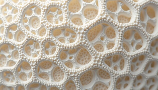 Intricate Abstract Fractal Pattern with Organic Cellular Structure.