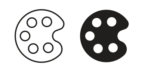 Obraz premium Palette icons collection vector design illustration isolated. EPS10
