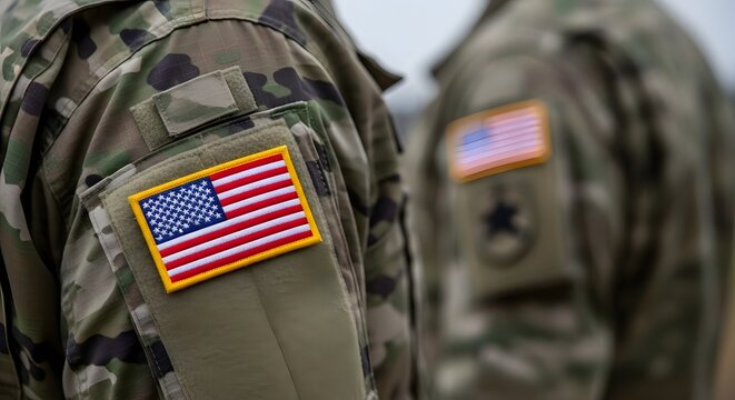 Flag day united states military symbolism and patriotism on sleeves