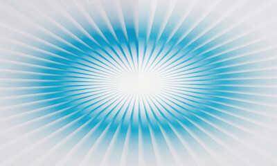 Obraz premium Blue light burst effect on white background