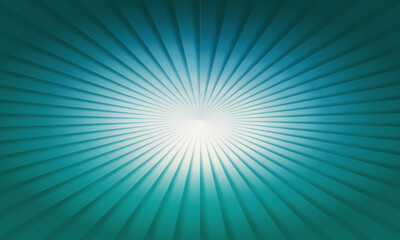 Obraz premium Vibrant teal background with radiant sunburst effect