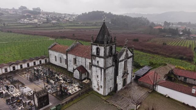 Old cemetery and church, Portugal
