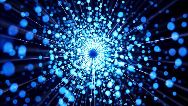 Blue Particle Light Background Material