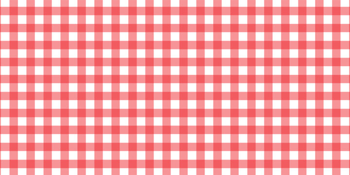 Halloween plaid tablecloth with red checkered pattern background. Isolated flat vector illustration.eps.10