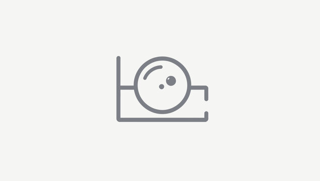 Digital Angle Level Tool Icon Flat Vector Illustration
