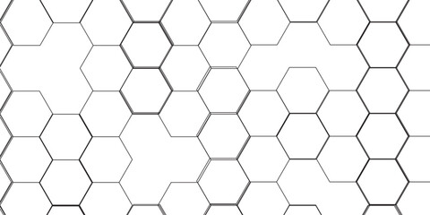 Fototapeta premium Luxury hexagonal abstract black metal background with golden light lines. Dark 3d geometric texture illustration. Black Hexagonal Pattern Metallic background with black and gold 3d6082