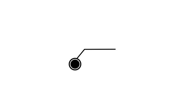HUD callout rectangle text box animation on white background. Modern technology scoreboard frame lines