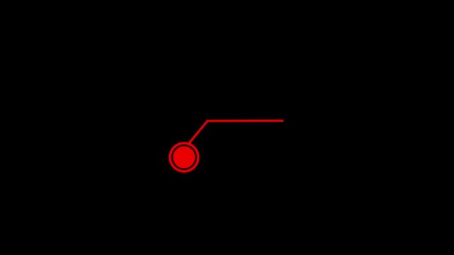 HUD callout rectangle text box animation on black background. Modern technology scoreboard frame lines