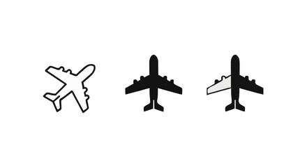 Simple Plane Icons Set © Motin